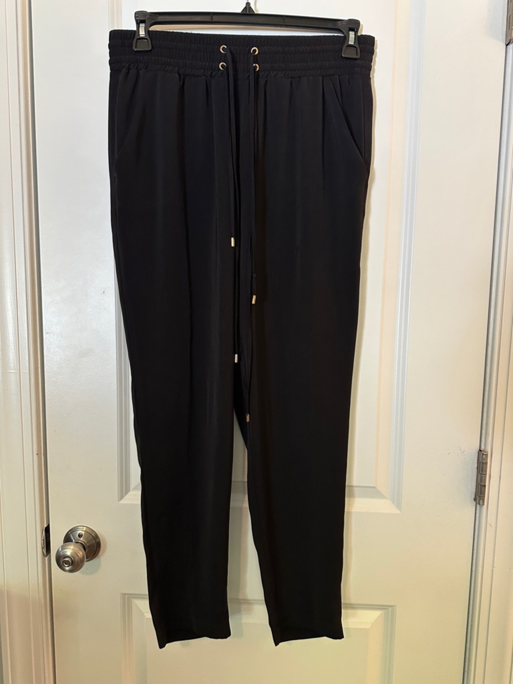 Michael Kors Black Drawstring Jumpsuit